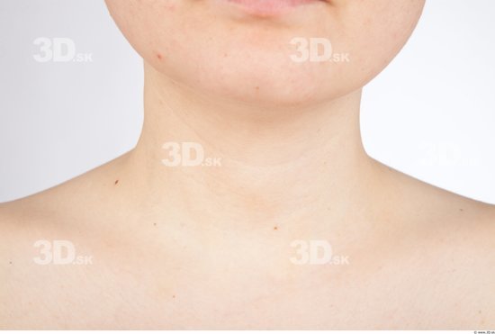 Neck Woman Nude Average Studio photo references