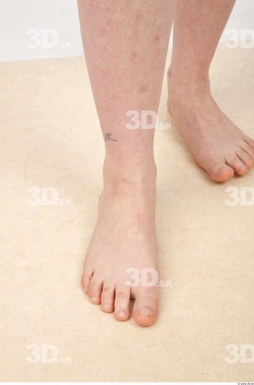 Foot Woman Nude Average Studio photo references