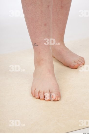 Foot Woman Nude Average Studio photo references