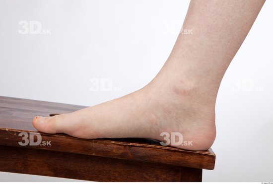 Foot Woman Nude Average Studio photo references