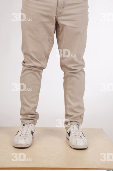 Calf Man Casual Trousers Athletic Studio photo references