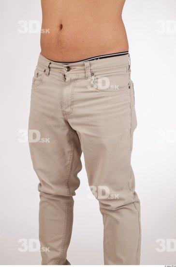 Thigh Man Casual Trousers Athletic Studio photo references