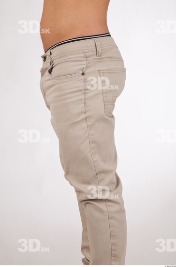 Thigh Man Casual Trousers Athletic Studio photo references