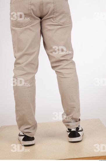 Calf Man Casual Trousers Athletic Studio photo references