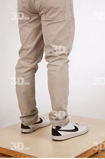 Calf Man Casual Trousers Athletic Studio photo references