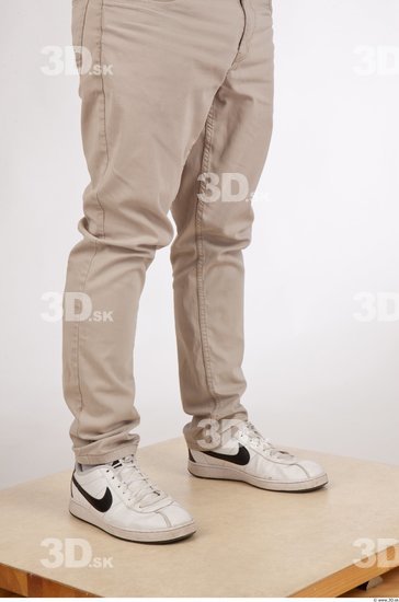 Calf Man Casual Trousers Athletic Studio photo references