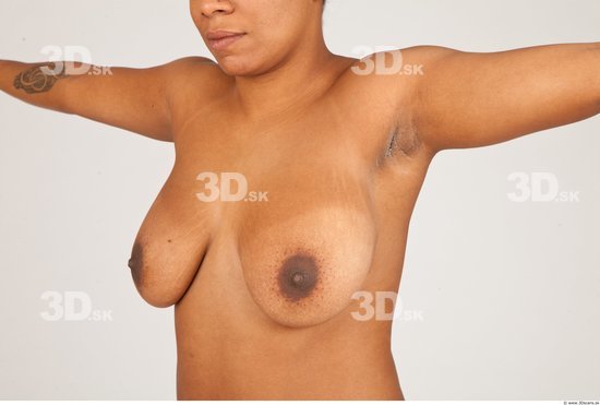 Whole Body Woman Black Nude Overweight Street photo references