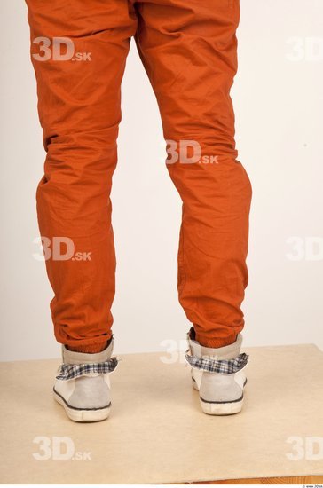 Calf Whole Body Man Casual Trousers Athletic Studio photo references