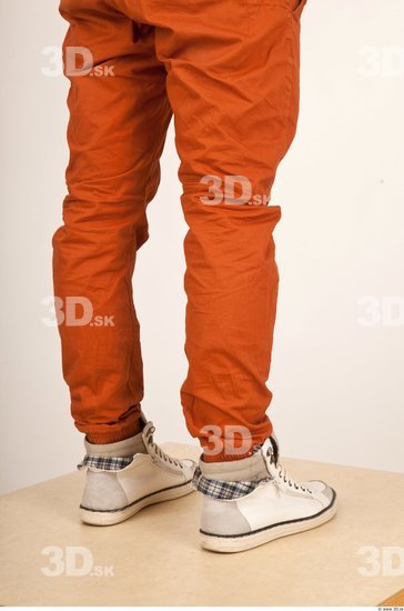 Calf Whole Body Man Casual Trousers Athletic Studio photo references