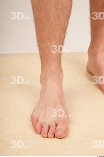 Foot Whole Body Man Nude Athletic Studio photo references