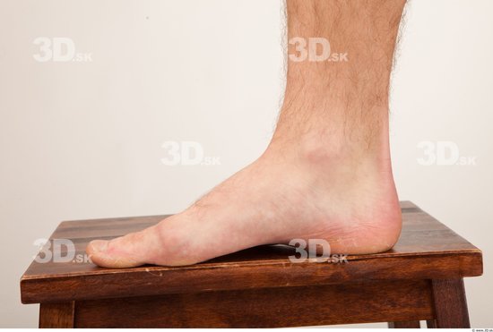 Foot Whole Body Man Nude Athletic Studio photo references