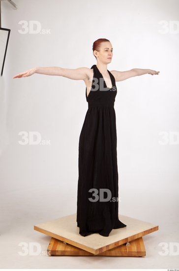 Whole Body T poses Casual Dress Studio photo references