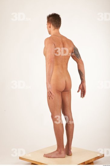 Whole Body Animation references Nude Athletic Studio photo references