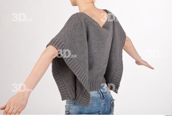 Upper Body Woman Casual Sweater Slim Studio photo references