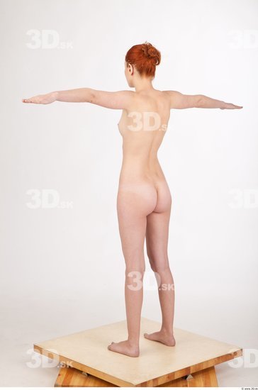 Whole Body Woman T poses Nude Slim Studio photo references