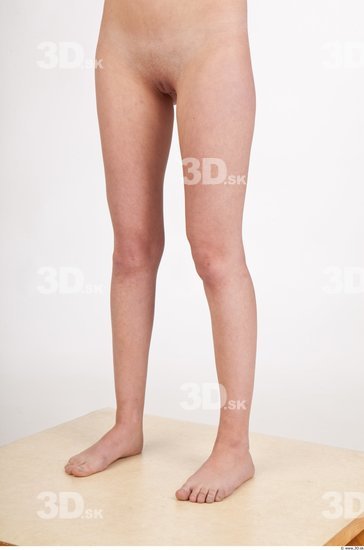 Leg Woman Nude Slim Studio photo references