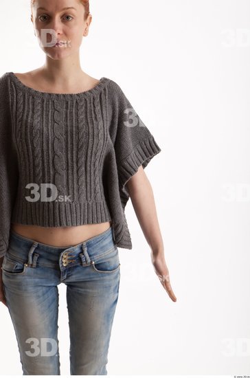 Arm Woman Animation references White Casual Sweater Slim