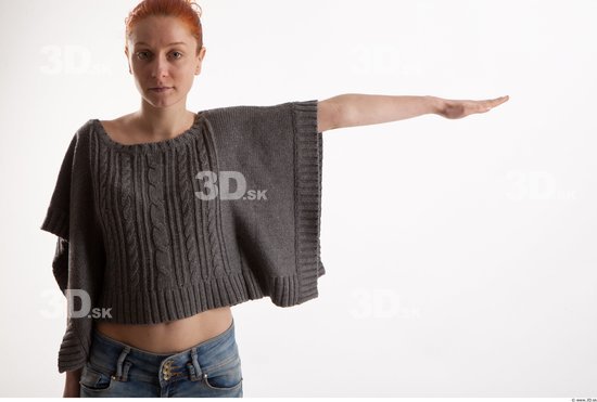 Arm Woman Animation references White Casual Sweater Slim