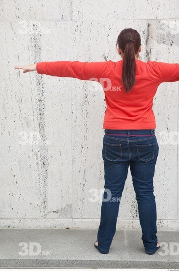 Whole Body Woman T poses Casual Street photo references