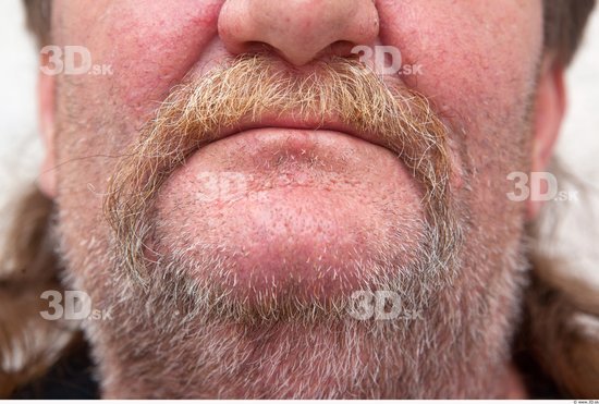 Mouth Man White Average Bearded