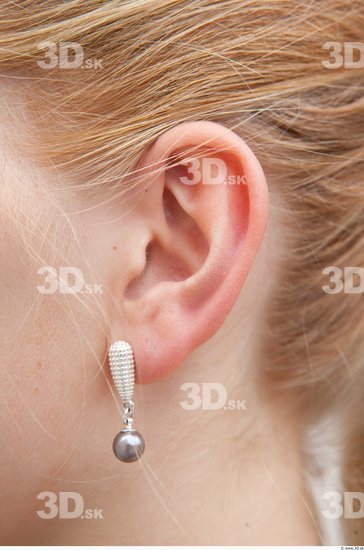 Ear Woman White Jewel Average