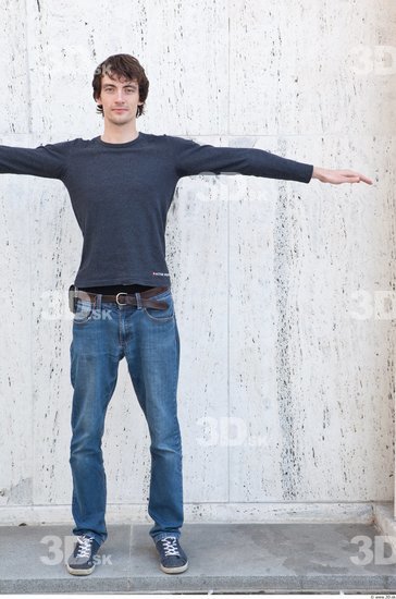 Whole Body Man T poses White Casual Average