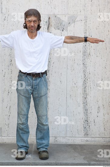 Whole Body Man T poses White Casual Average