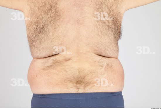 Whole Body Man White Underwear Overweight Studio photo references