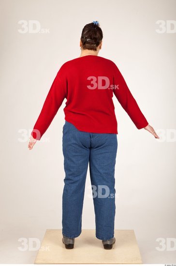 Whole Body Woman Animation references Casual Overweight Studio photo references