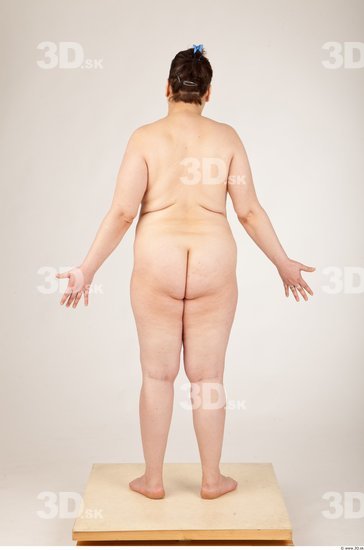 Whole Body Woman Animation references Nude Overweight Studio photo references