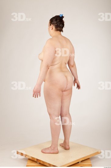 Whole Body Woman Animation references Nude Overweight Studio photo references