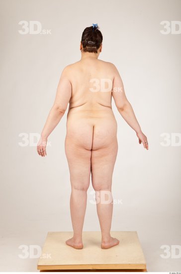 Whole Body Woman Animation references Nude Overweight Studio photo references