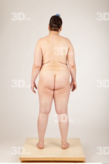 Whole Body Woman Animation references Nude Overweight Studio photo references