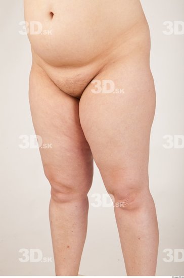 Thigh Woman Nude Overweight Studio photo references