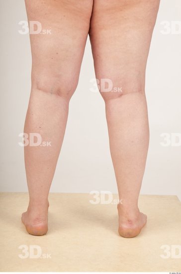 Calf Woman Nude Overweight Studio photo references