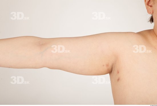 Arm Woman Nude Overweight Studio photo references