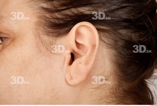 Ear Woman Overweight Studio photo references