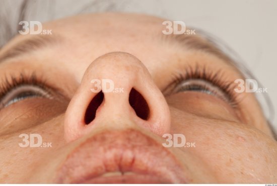 Nose Woman Overweight Studio photo references