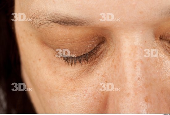 Eye Woman Overweight Studio photo references