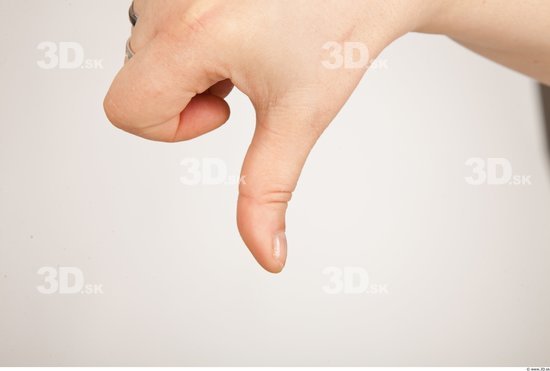 Fingers Woman Overweight Studio photo references