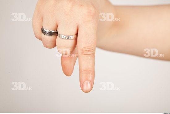 Fingers Woman Overweight Studio photo references