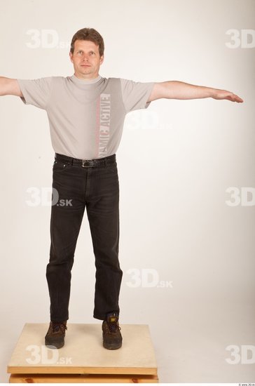 Whole Body Man Animation references T poses Casual Average Studio photo references