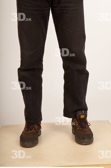 Calf Man Casual Trousers Average Studio photo references