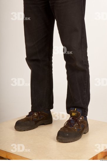 Calf Man Casual Trousers Average Studio photo references