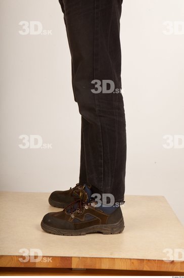 Calf Man Casual Trousers Average Studio photo references