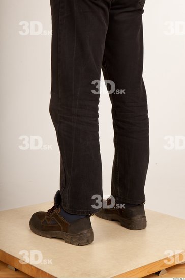 Calf Man Casual Trousers Average Studio photo references