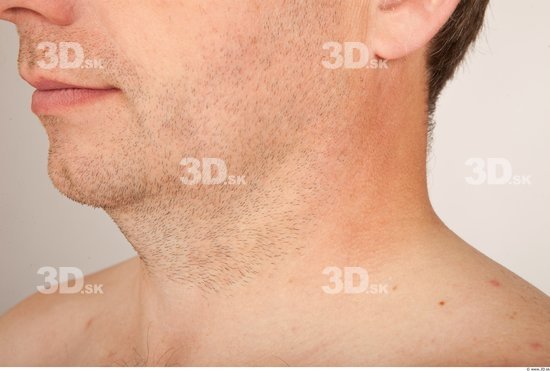 Neck Man Nude Average Studio photo references