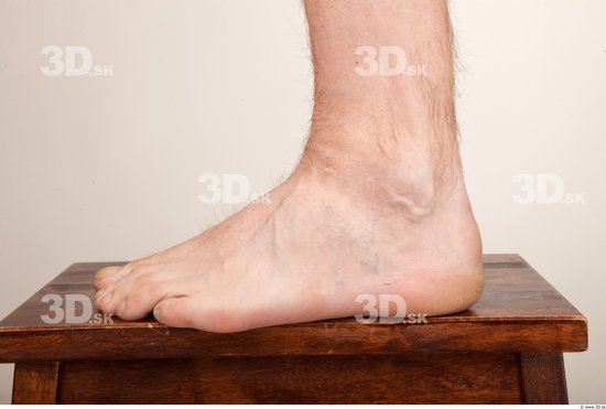 Foot Man Nude Average Studio photo references