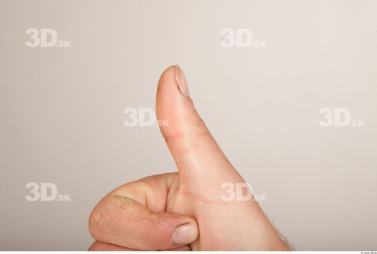 Fingers Man Average Studio photo references