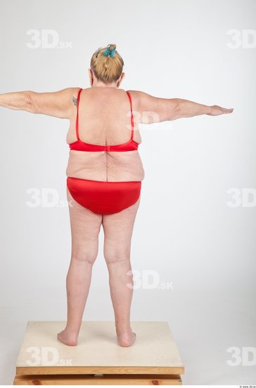 Whole Body T poses Underwear Overweight Studio photo references